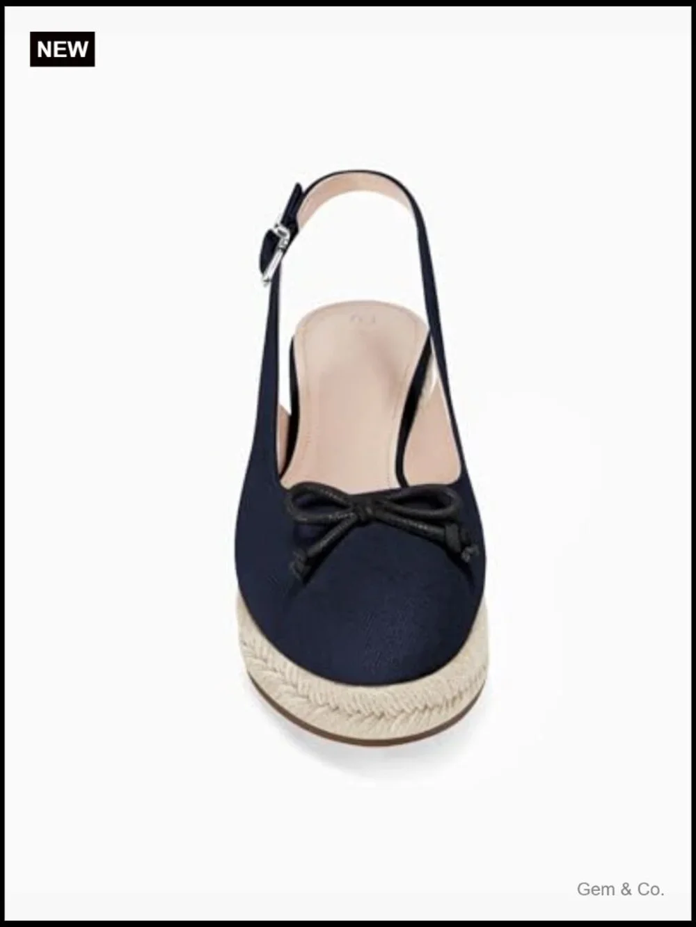 Womens Espadrilles Wedges Platform Slingback Mid Low Heel Canvas Bow Dress